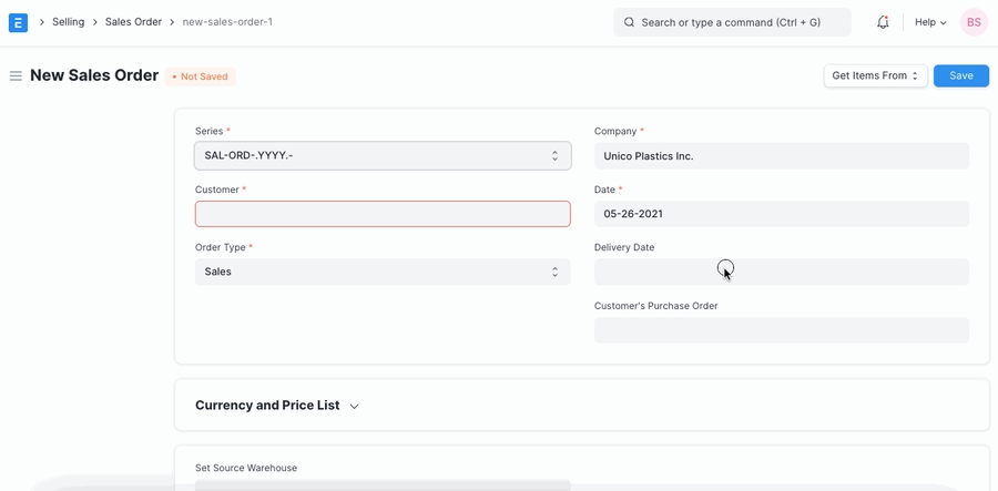 Make Sales Order from Quotation